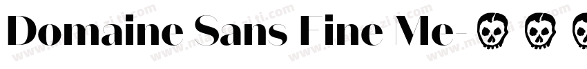 Domaine Sans Fine Me字体转换